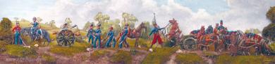 Russian cossack artillery 
