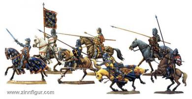 Der Angriff Charles de Valois, Graf von Alencon und Perche mit seinem Bannerhaufen am 26. August 1346 in der Schlacht bei Crecy 