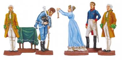 Remise de l'ordre par la reine Luise au lieutenant de hussards Hellwig, Prusse 1807 