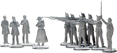 Die Erschießung Maximilians I. von Mexiko, 1867 