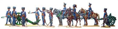 Reitende Garde-Artillerie, feuernd 