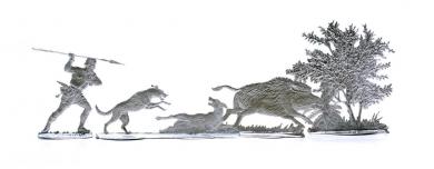 Wildschweinjagd bei den Germanen 