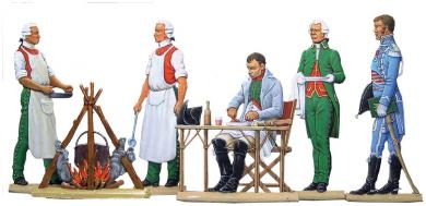 Napoleon dines in the field 