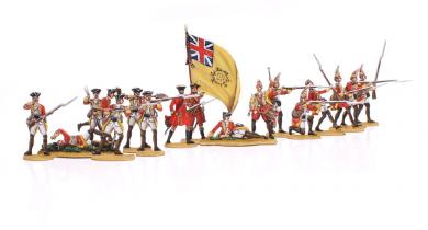 Britische Infanterie im Feuer 