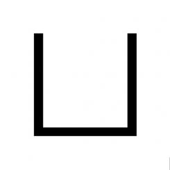 Messing U-Profil 1 mm x 2,5 mm 