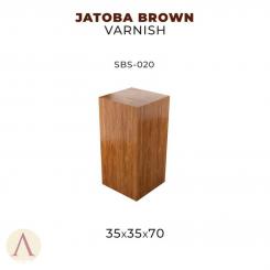 Holzsockel Jatoba "Braun" 35 x 35 x 70 