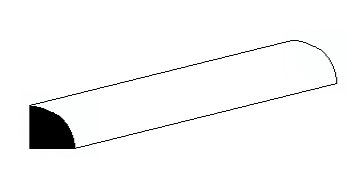 Barre quart-de-rond 1,0 mm 