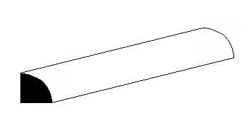 Barre quart-de-rond 1,5 mm 