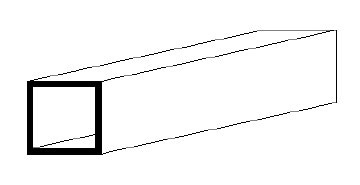 Square Tube 7.9 x 7.9 mm 