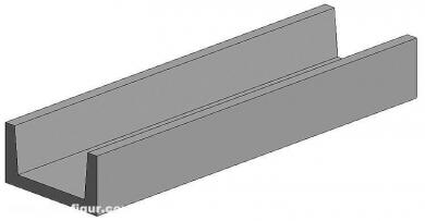U-profile, 350 x 7.9 x 2.4 mm 
