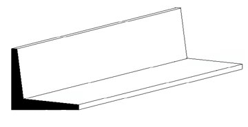 Winkelprofil, 350 x 3,2 x 3,2 mm 