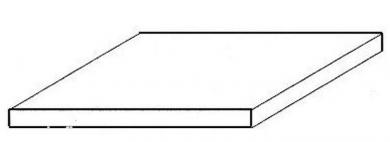 Weiße Polystyrolplatte, 200x530x0,38 mm - 6 Stück 