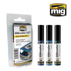 Set Oilbrusher : Blue Patinas 