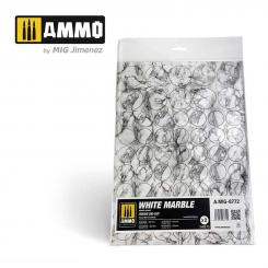 Marbre blanc rond 
