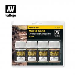 Vallejo Pigment Set Mud & Sand 