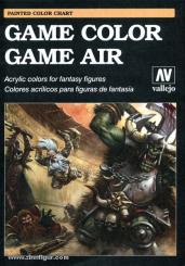 Vallejo Game Color & Game Air colour card 