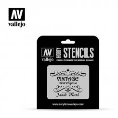 Vallejo Stencils - Vintage Motorcycles Sign 
