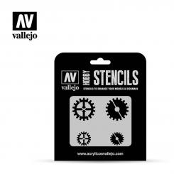 Vallejo Stencils - Gear Markings 