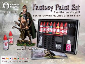 Set de couleurs fantastiques avec figurine "Ainariel 