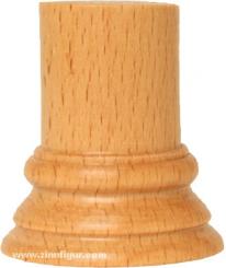 Round Wooden Base Light Brown 24x45mm 