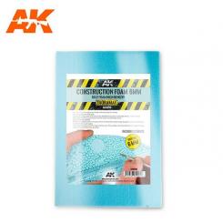 Construction Foam 6mm blue foam high density 195x295mm includes 2 sheets 