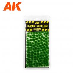 Dark Green tufts 4 mm 