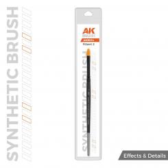 Synthetic Pinsel abgerundet 2 