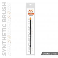 Synthetic Pinsel abgerundet 4 