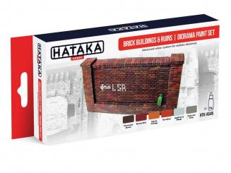 Brick buildings & ruins | diorama paint set 