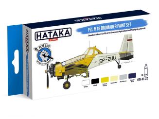 PZL M 18 Dromader Paint Set - Blue line 