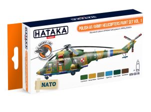 Hataka: (Orange) Polish AF / Army Helicopters paint set vol. 1 