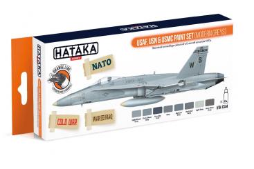 USAF, USN & USMC paint set (modern greys) 