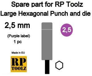 Purple label 2,5 mm 