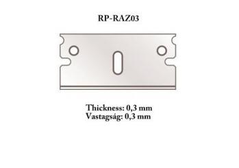 Lame de rasoir 0,3 mm pour cutter 