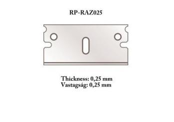 Lame de rasoir 0,25 mm pour cutter 