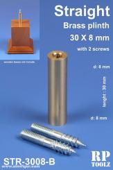 Straight Brass Plinth 30x8 mm 