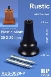 Socle en plastique - profilé - 30 x 20 mm 