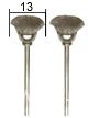Brosses en acier en forme de pot 13 mm 