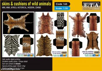 skins and cushions of wild animals 