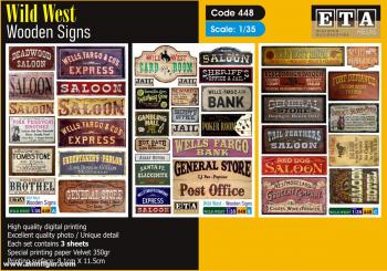 Old West - Wooden signs 