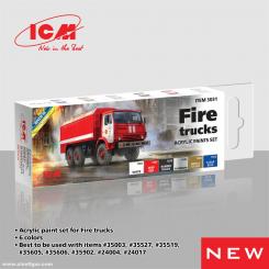 Acrylic Paint Set For Fire Trucks 