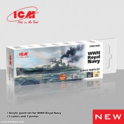 Acrylic Paint Set for WWII Royal Navy 