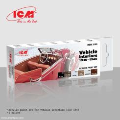 Vehicle Interiors 1930-40 - Acrylic Paint Set 