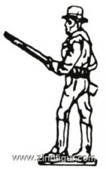 US-Kavallerist mit Gewehr 