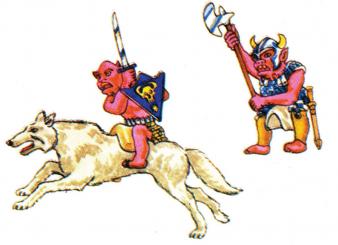 Fantasy: Mounted Goblins+Wolf 