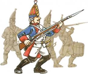 Pr. Grenadier im Kampf, 40mm 
