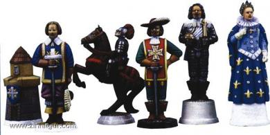 Pièces d'échecs "Les Trois Mousquetaires 