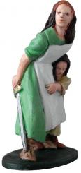 Wikinger-Frau mit Kind 