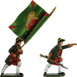 Russian Standard Bearer and Infantry Officer 