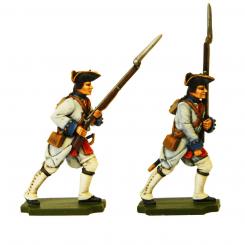 French infantry: fusilier advancing, fusilier marching 
